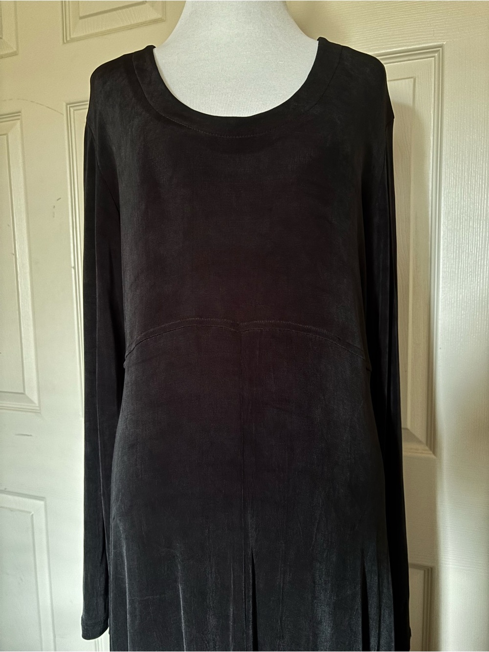 Vintage Rabbit Rabbit Rabbit Black Long Sleeve Maxi Dress - Picture 2 of 5